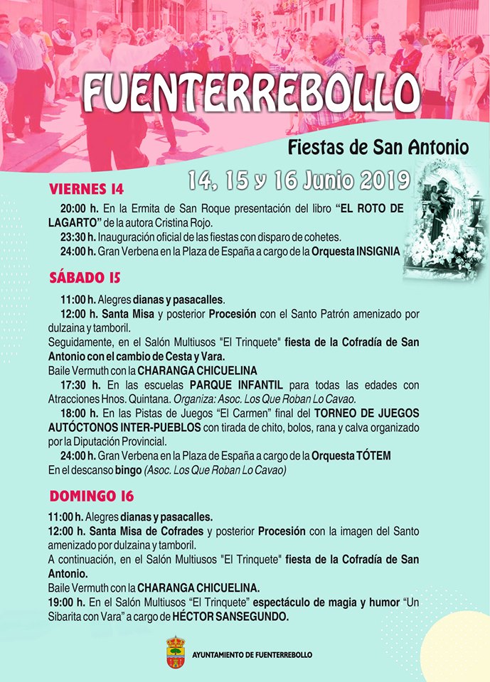 Fiestas en honor a San Antonio 2019 Fuenterrebollo